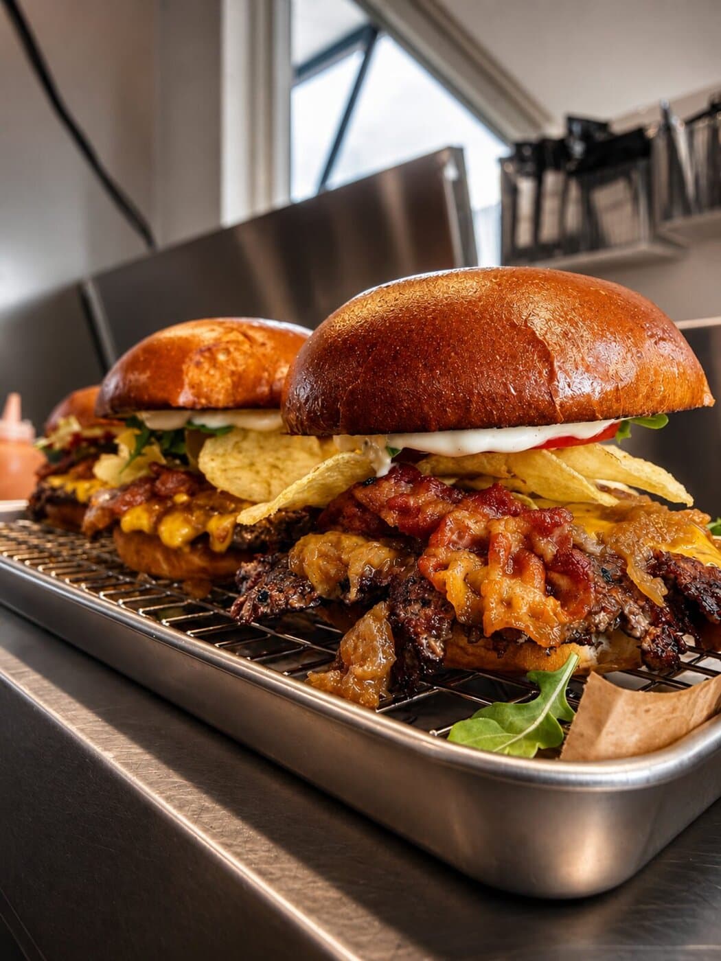 Marty's Burger frisch zubereitet im Foodtruck
